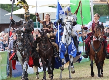 Die Reiterinnen und Reiter des European Horse Show Teams (EHs) starten nach der Corona-Pause wieder durch. Die Tarmstedter Ausstellung gehört für die international besetzte Stunt-Reiter-Crew mittlerweile zu einer festen Säule im Jahresprogramm. Harscher