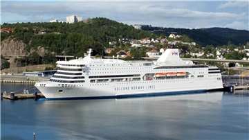 Das Fährschiff "Romantika"