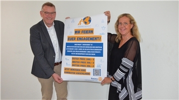 Die Rotary-Club-Präsidentin Yvonne Beißenhirtz und ihr Nachfolger Andreas Pape hoffen auf möglichst viele Bewerbungen für den Rotary-Jugendpreis. 
