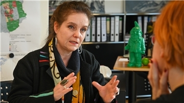 Die scheidende Baudezernentin Jeanne-Marie Ehbauer im Gespräch mit NORD|ERLESEN.