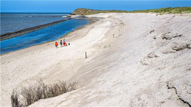 Die Schutzdüne im Westen der Insel Spiekeroog.