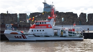 Die Seenotretter der „Hermann Rudolf Meyer“ veranstalten ein „Open Ship“.