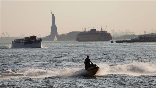 Die Sicht ist getrübt in New York - das liegt an Bränden weit entfernt