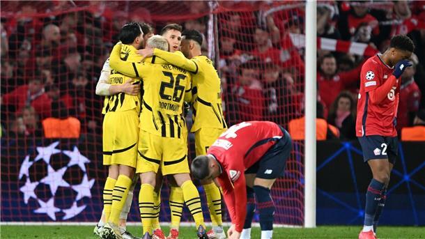 Die Spieler von Borussia Dortmund gaben ihren Fans Grund zum Jubel.