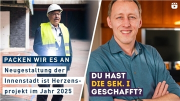 Die Stadt baut ihren PR-Stab aus: So präsentieren sich Oberbürgermeister Melf Grantz (SPD) und Schuldezernent Hauke Hilz (FDP) bei Instagram. 