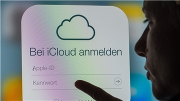 Die Startseite des Online-Speicherdienstes iCloud von Apple.