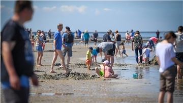 Die Strände in Cuxhaven (Foto) und an der Wurster Küste waren die beliebtesten Anlaufstellen für die Besucher.