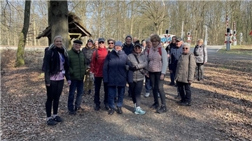 Die Teilnehmerinnen und Teilnehmer des von Mode Steffen organisierten Wandertages.
