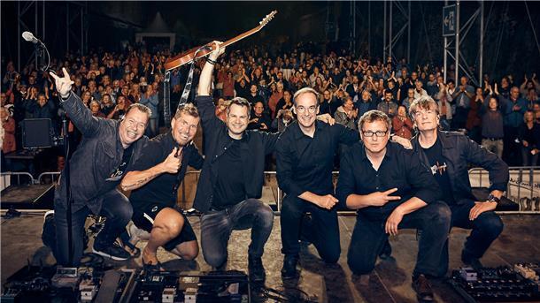 Die Tribute-Band Dire Strats ist beim Musiksommer zu hören.