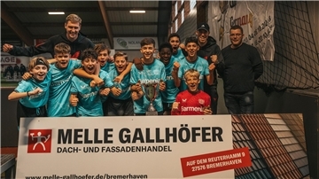 Die U14-Fußballer von Bayer Leverkusen gewannen den Melle-Gallhöfer-Cup in Dorum.