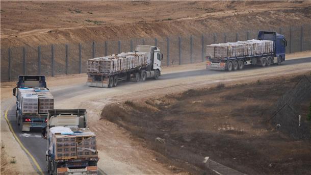 170.000 Tonnen UN-Hilfsgüter warten auf Einlass nach Gaza Die UN können kurzfristig 170.000 Tonnen Hilfsgüter in den Gazastreifen liefern. (Archivbild)