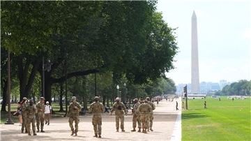 Die US-Regierung hat Washington unter Bundeskontrolle gestellt - die Nationalgarde patrouilliert durch die Hauptstadt. 