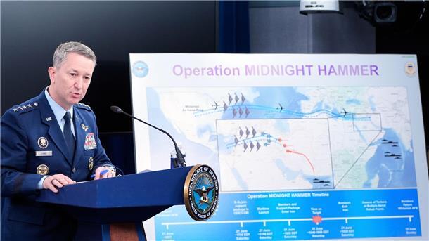 USA zu Iran-Angriff: 14 bunkerbrechende Bomben eingesetzt Die USA haben 14 massive bunkerbrechende Bomben des Typs GBU-57 bei ihren Angriffen eingesetzt - sagt Generalstabschef Dan Caine.
