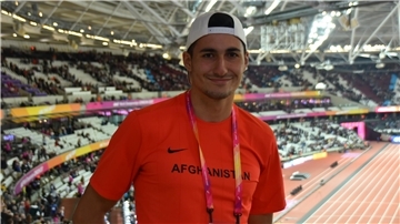 Die vierte WM-Teilnahme von Said Gilani - das Bild ist 2019 bei der WM in London entstanden - stand unter keinem glücklichen Stern. Der mit einer Wildcard für Afghanistan startende Sellstetder konnte seinen 100-Meter-Vorlauf nicht beenden.
