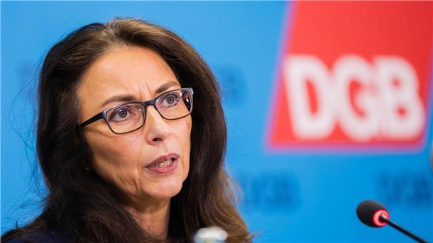 DGB sieht „mittelfristig“ Standortvorteile in Deutschland Die Vorsitzende des Deutschen Gewerkschaftsbundes: Yasmin Fahimi.