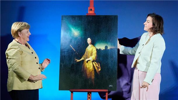 Die Wissenschaftlerin auf dem Bild lebte vor ungefähr 300 Jahren und erforschte den Himmel.