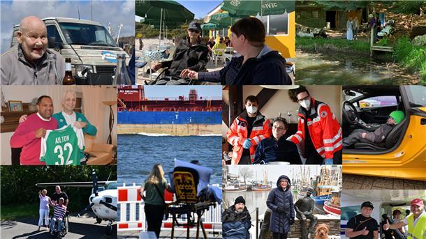 Diese Collage zeigt Szenen erfüllter Wünsche.