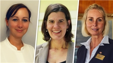 Berit Ensuleit, Dr. Annika Mannah und Susan Cantauw blicken in die Kamera.