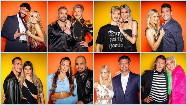 Kadidaten für RTL-Show „Sommerhaus der Stars“ stehen fest Diese Paare sind 2024 in der RTL-Show „Das Sommerhaus der Stars - Kampf der Promipaare“ dabei: Influencer Umut Tekin und Emma Fernlund, Rafi Rachek und Reality-Icon Sam Dylan, Model und Influencerin Tessa Bergmeier und Freund Jakob, Vanessa Schmitt und Raúl Richter (V.u.l.): Freund Michael und Reality-Personality Gloria Glumac, TV-Sternchen Alessia Herren und Partner Can, Designerin Sarah Kern und Tobias Pankow, Model Theresia Fischer und Stefan Kleiser. (zu dpa: „„Sommerhaus der Stars“ mit Sarah Kern und gleich zwei „GNTM“-Models“)