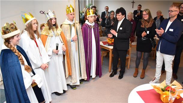 Sternsinger bei Neujahrsempfang der Kirchen