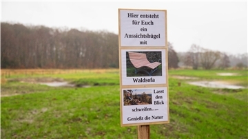 Dieser Aussichtshügel an der Billerbeck wurde geschaffen und Anfang kommenden Jahres soll hier noch ein „Waldsofa“ installiert werden.