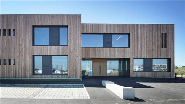 Diese Illustration zeigt die Holzfassade, die die neue Kita bekommen soll.