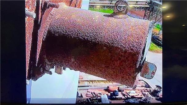 Dieses Videostandbild zeigt einen radioaktiven Zylinder, der aus einem Dampfkraftwerk in Thailands östlicher Provinz Prachinburi verschwunden ist.
