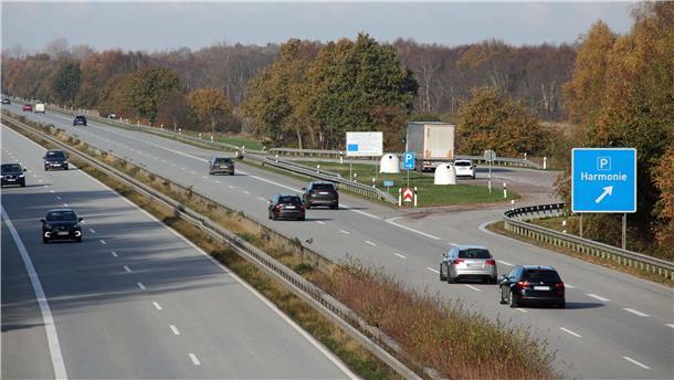 Der Parkplatz „Harmonie“ an der A 27 