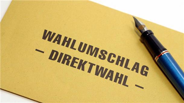 Wahlumschlag für eine Direktwahl
