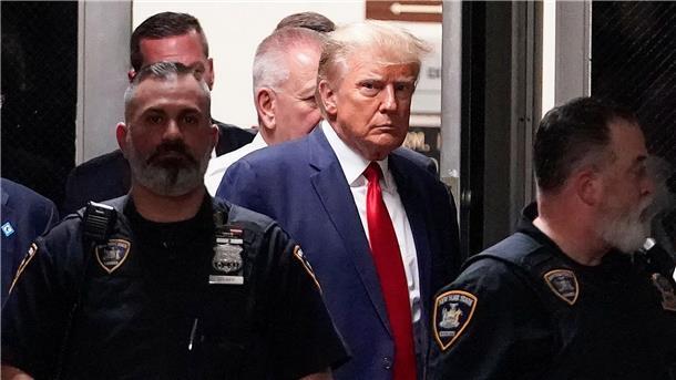 Donald Trump im Gerichtsgebäude in Manhattan.