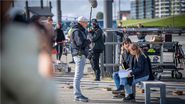 Dreharbeiten am Filmset