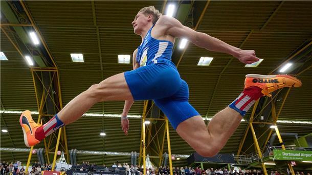 Dreispringer Max Heß ist einer der deutschen Goldkandidaten bei der Hallen-EM in Apeldoorn.
