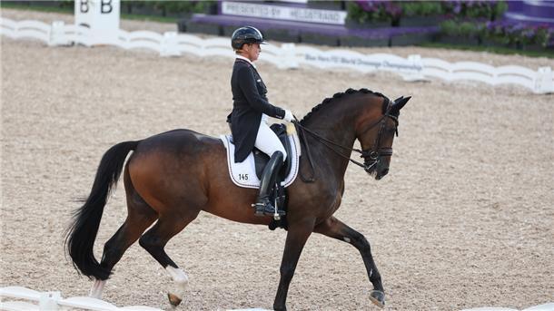 Pferdesport: Weltmeisterschaft, Dressur, Grand Prix Special. Dressurreiterin Isabell Werth (Deutschland) reitet auf DSP Quantaz.
