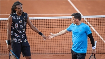 Dustin Brown (links) und Tobias Kamke
