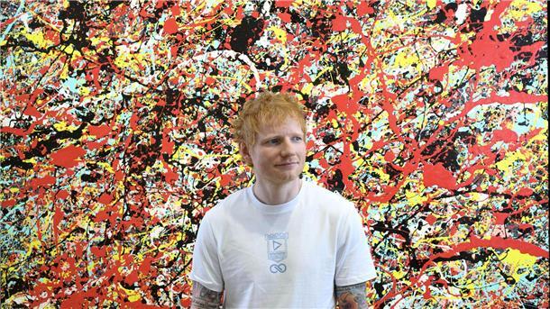 Ed Sheeran malt im Parkhaus Ed Sheeran ist bekannt als Musiker. Er malt aber auch gern.