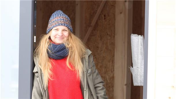 Edyta Stateczny-Kade ist Yogalehrerin und bald in Kirchtimke zu Hause. Im Baugebiet Gers Weiden erfüllt die 43-Jährige sich ihren Traum: Leben und Arbeiten in einem Vollblockhaus.