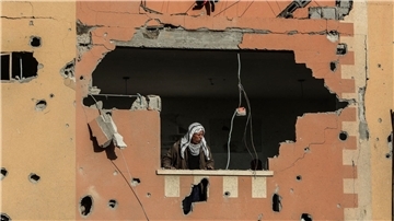 Ein beschädigtes Haus in Rafah: Pausieren die Kämpfe bald?