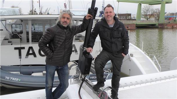 Ein Bild aus hoffnungsvolleren Zeiten: Martin Hafner (links) und Patrik Rohrer rechts an Bord der „Bam-Bam“, im Hintergrund die „Tac Tac“.