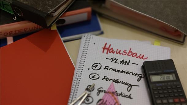Notizbuch zur Planung und Finanzierung eines Hausbaus