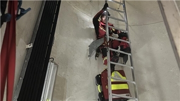 Höhenretter der Feuerwehr Bremerhaven im Einsatz