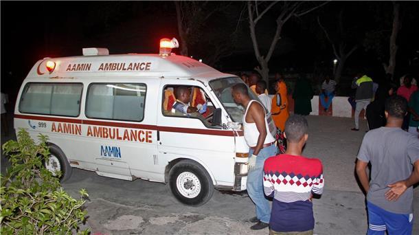 Ein Rettungswagen in Mogadischu. (Archiv)
