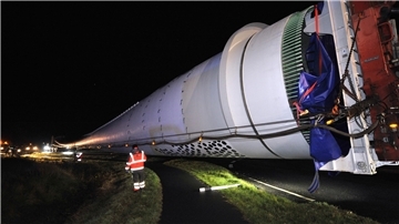 Transport eines Rotorblatts für eine Windenergieanlage