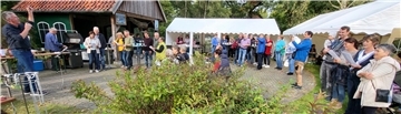 Ein Rudelsingen gehörte zum Programm der "Gezeiten"-Veranstaltung in Waddens.