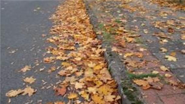 Ein schöner Anblick vor allem für Kinder: Doch das Herbstlaub kann für Fußgänger und Fahrradfahrer zu einer Gefahr werden.
