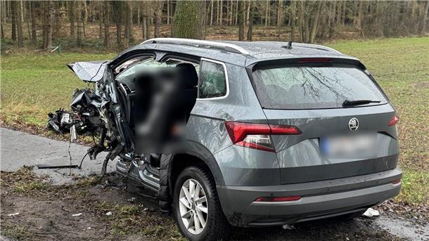 Ein schwerer Unfall ereignete sich am Donnerstag auf der B71 nahe Gyhum.