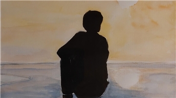 Ein stimmungsvolles Aquarell von Gisela Böhle.