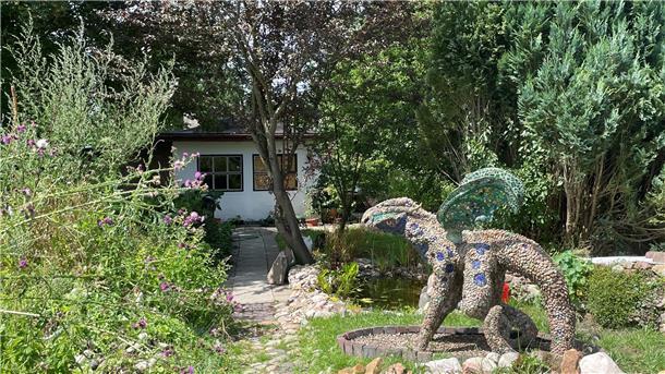 Drache im Garten