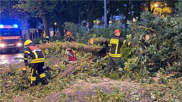 Unwetter in der Nacht: Passanten verletzt, Züge verspätet Ein Unwetter ist über Deutschland hinweggefegt; es gibt Verletzte und Schäden.