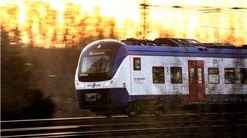 Zug der Nordwestbahn.