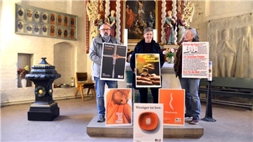 Ausstellung von Plakaten  „Brot für die Welt"  